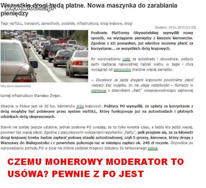MOHERATOR CHCE CHYBA UKRYĆ PRAWDE