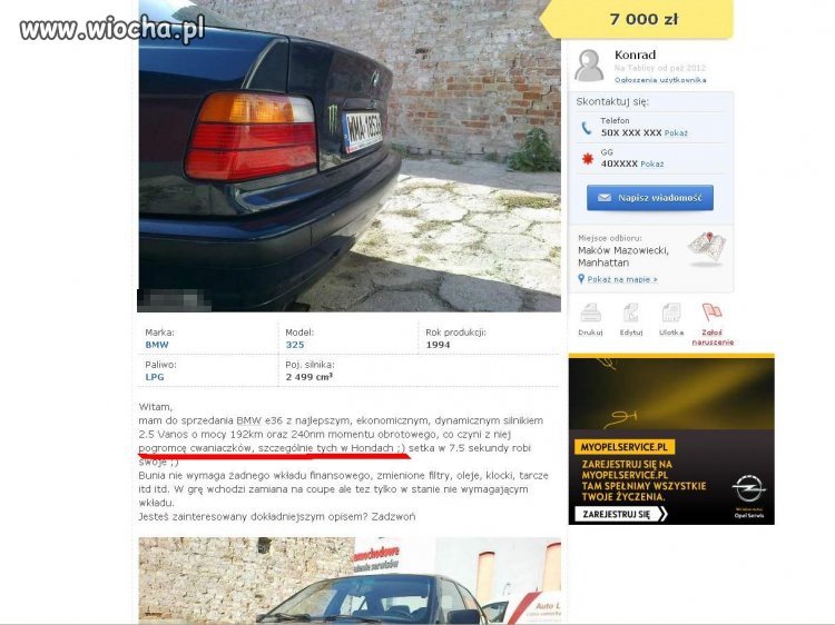 Lepiej być cwaniaczkiem w hondzie