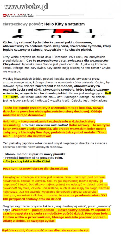 Bądźcie czujni! Diabeł nie śpi.
