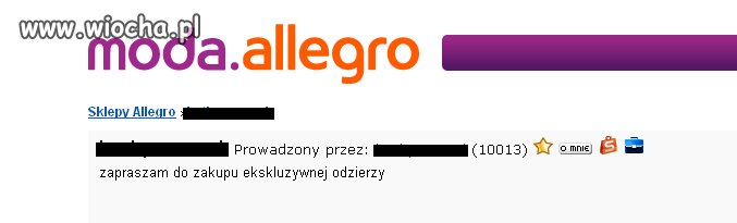 Ekskluzywna odzierz.