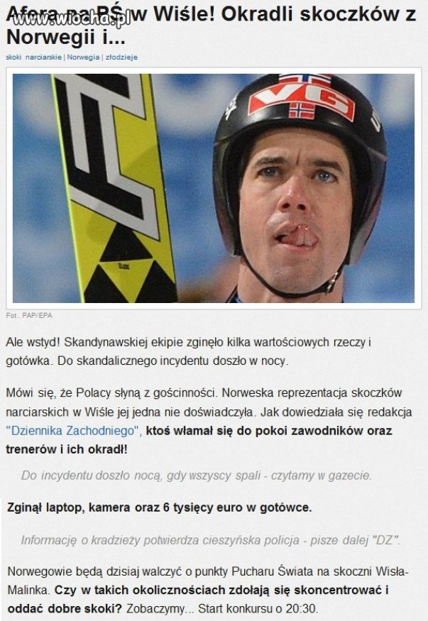 "Polska gościnność" znowu dała się we znaki..