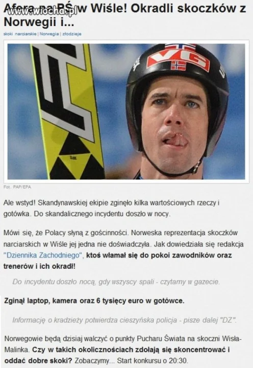 "Polska gościnność" znowu dała się we znaki..