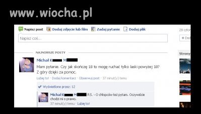 Nie ma to jak pytania na grupie klasowej 