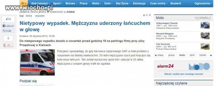 Nietypowy wypadek