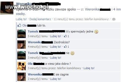Coraz ciekawiej robi się na facebook'u..