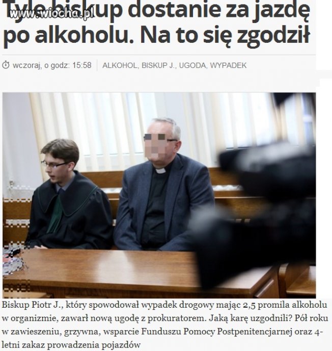 Bo na tyle biskup się zgodzi