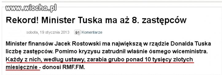 Jak widać kryzys nie wszystkich dotyczy ...