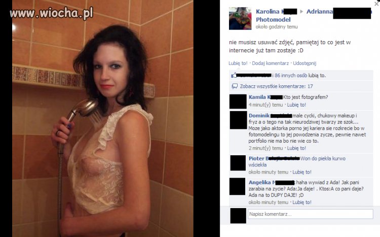 Rozbiore się, obleje prysznicem