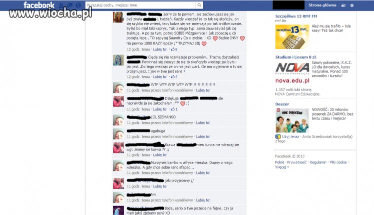 13 latka i jej problemy na facebooku