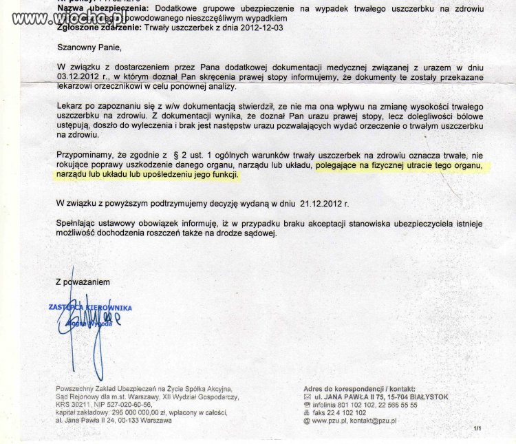 Tak działa NNW w P.Z.U. 