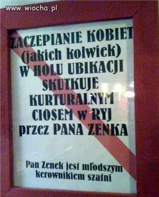 Nie zaczepiać kobiet