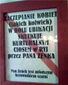Nie zaczepiać kobiet