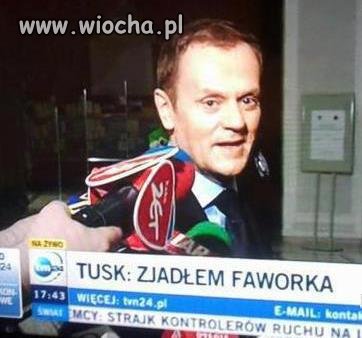 -Powiedzcie że zjadłem faworka