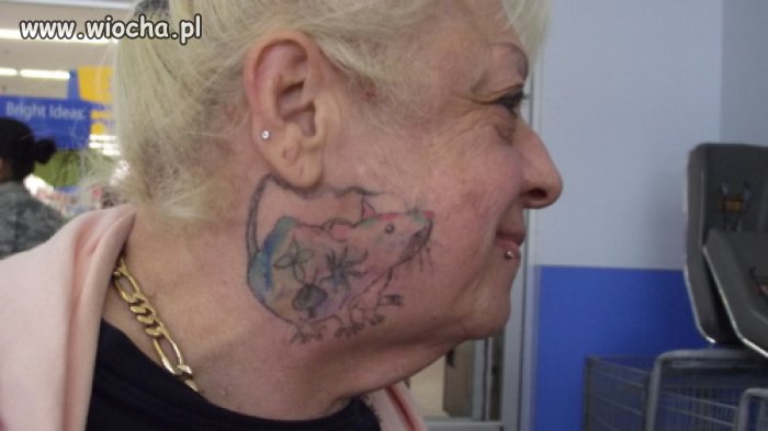 Babcia z myszką