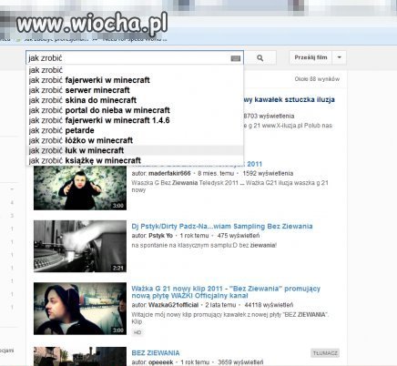 Wchodzisz na YT co widzisz ? Minecraft 