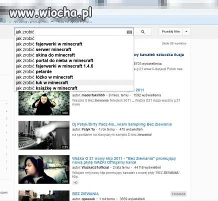 Wchodzisz na YT co widzisz ? Minecraft 