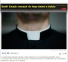 Ksiądz i dzieci z bidula