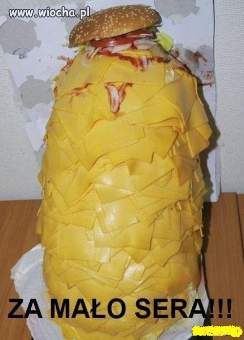 Cheeseburgera z podwójnym serem proszę 