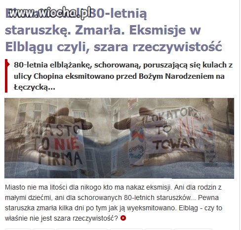 Władza PO w Elblągu podniosła czynsze o 100%