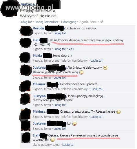 Opis życia intymnego na Facebooku