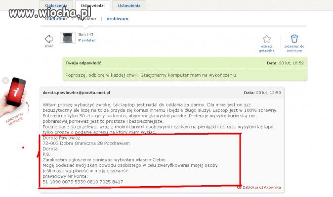 Oszust z tablicy nr2
