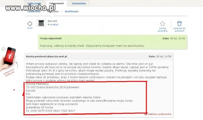 Oszust z tablicy nr2