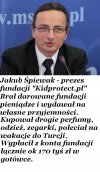 Założyciel fundacji z datków sobie nie żałował.