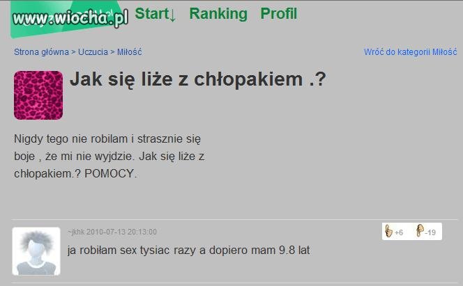 Nie ma to jak pochwalić się swoim 'osiągnięciem'
