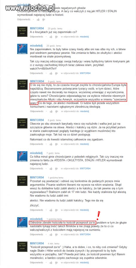 "Kościół przeprosił za to"