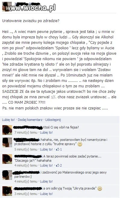 Życie na facebooku