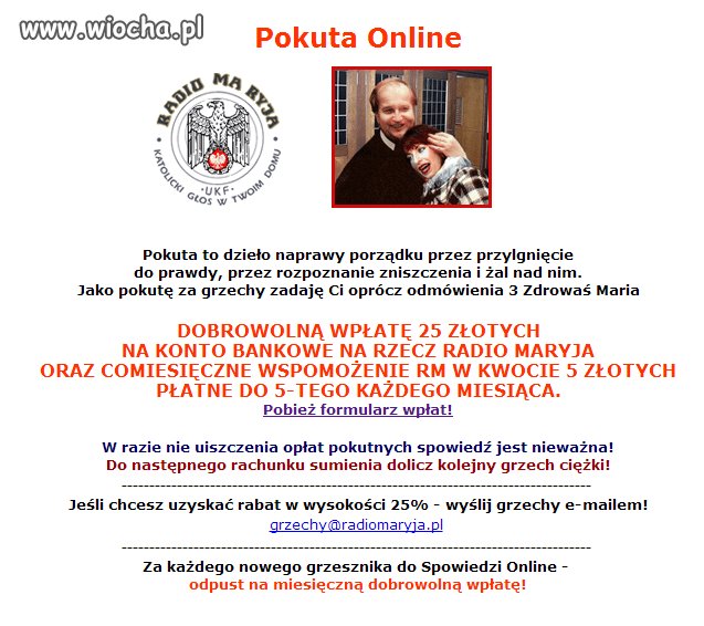 Pokuta online by radio maryja...