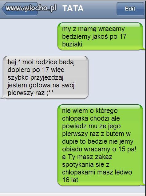 Drobna pomyłka w sms