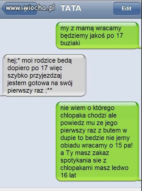 Drobna pomyłka w sms
