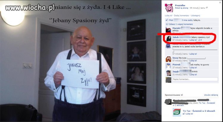 "Śmianie się z żyda...