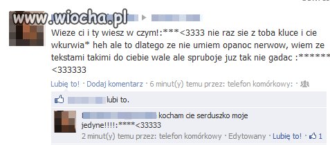 Przeprosiny przez fejsbuka...