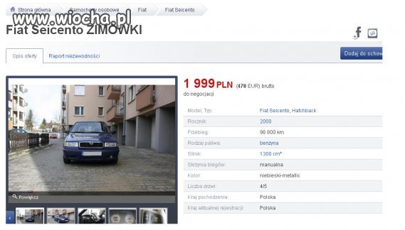 Kup Seicento jeździj skodą 
