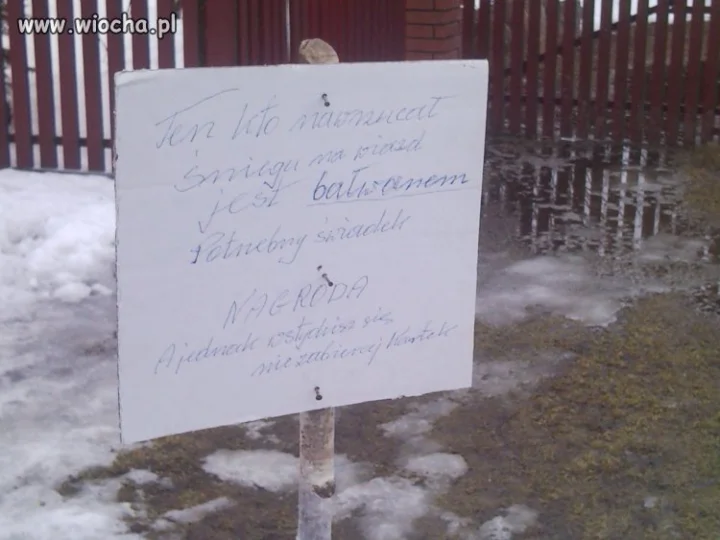 Nie każdy szanuje prace drugiej osoby...