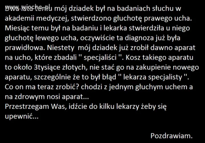 Smutna prawda i przestroga...