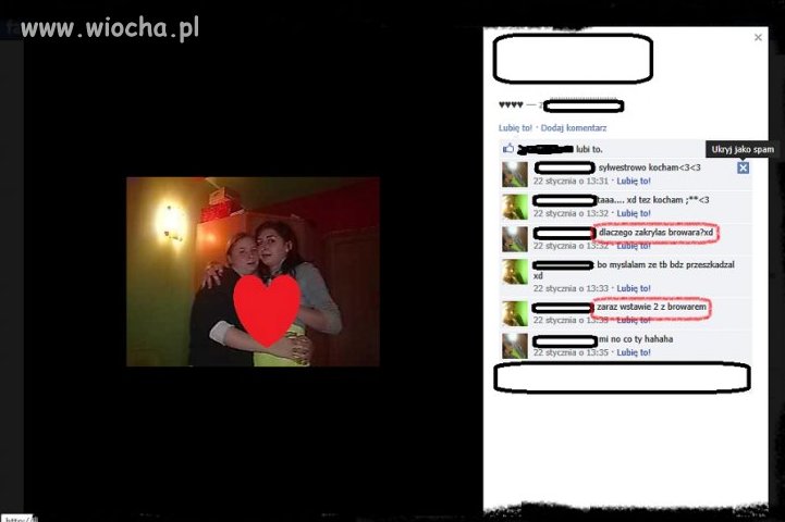 Dlaczego zakryłaś browara ? 