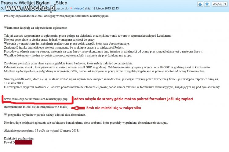 Wiocha a raczej przestroga dla innych.