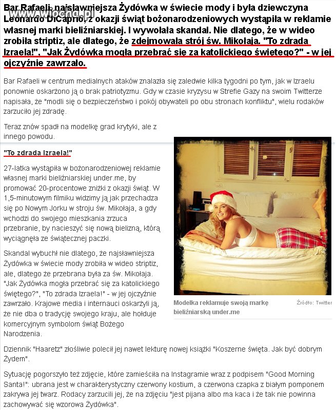 Żydówka zdradziła swój kraj bo ...