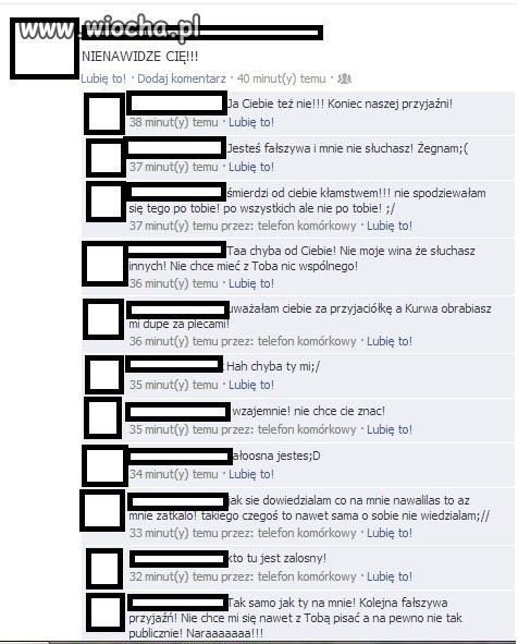 Zrywanie przyjaźni na FB