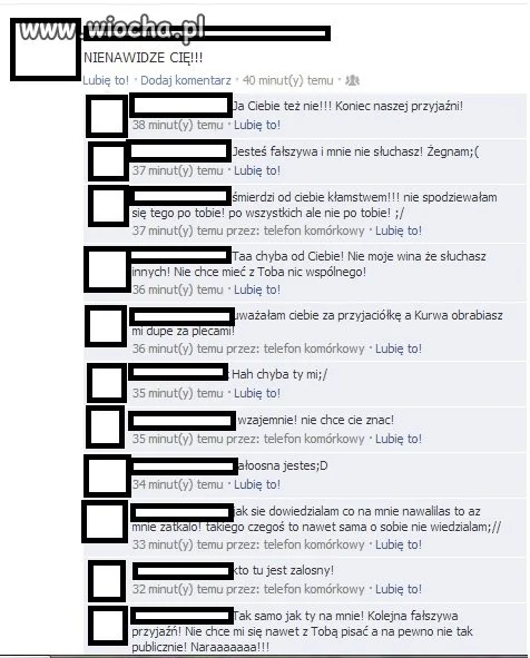 Zrywanie przyjaźni na FB