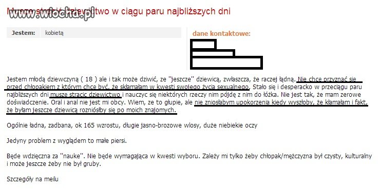 Nie wiem czy ma mi być jej żal