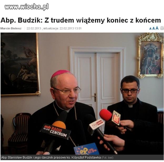 Kościół z trudem wiąże koniec z końcem!!!