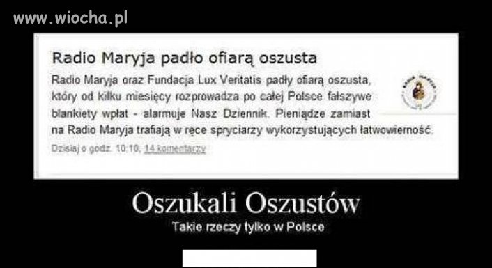Oszust wydymał oszusta...