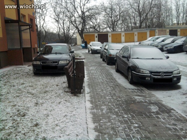 Bo na parkingu brakło miejsca...