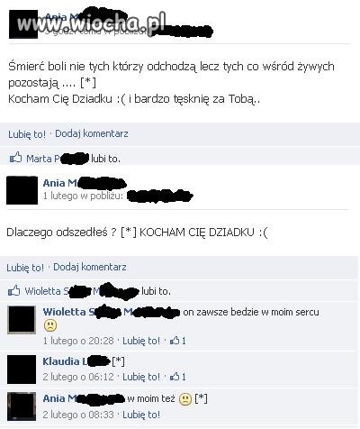 Uczcijmy za to śmierć dziadka... na fejsie
