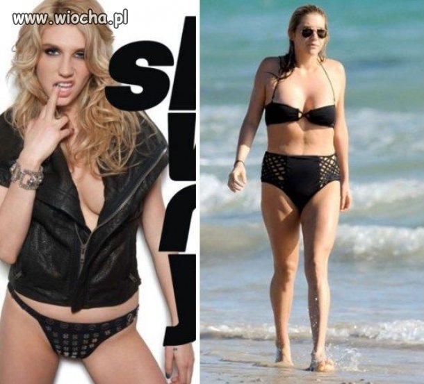 Ke$ha bez fotoshopa