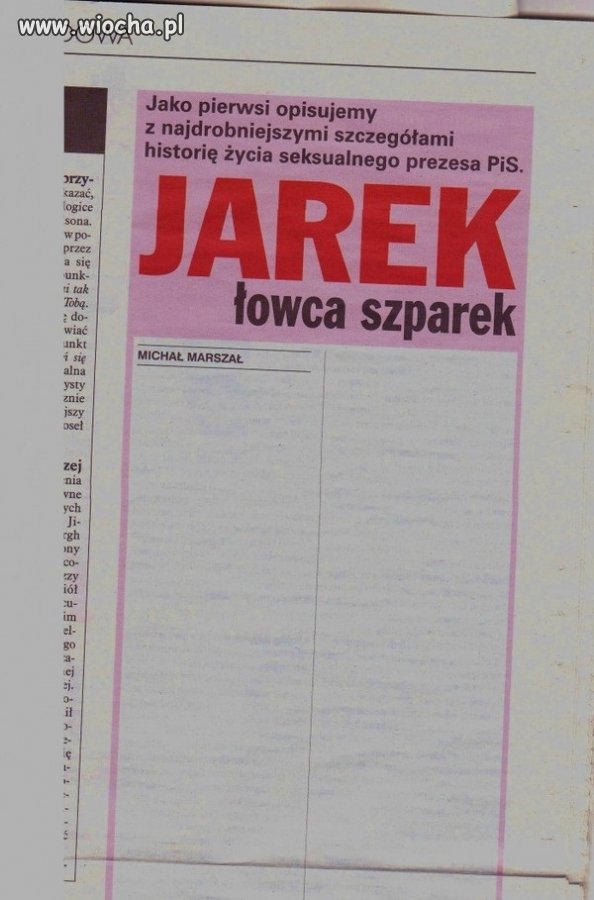 Życie seksuanalne prezesa PiS